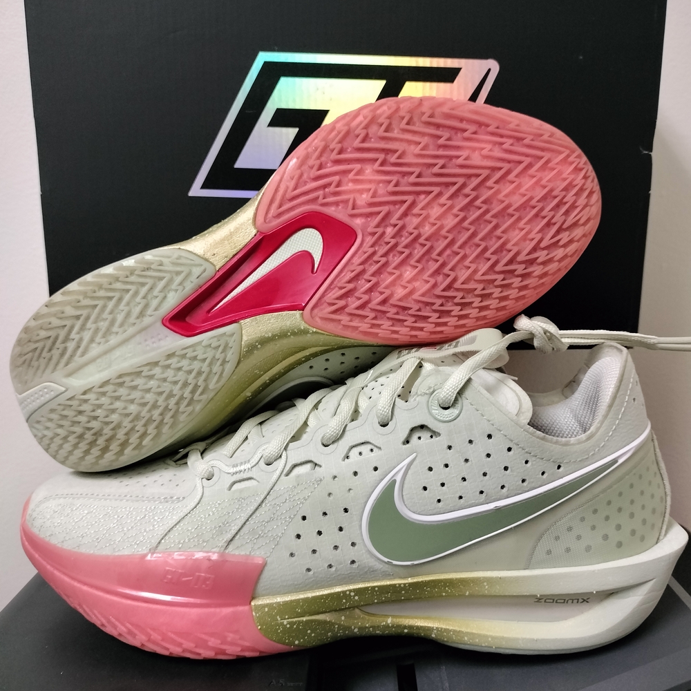 Nike Air Zoom GT Cut 3 EP 'Our Holiday Pack' Green/Pink Men Size 9.5